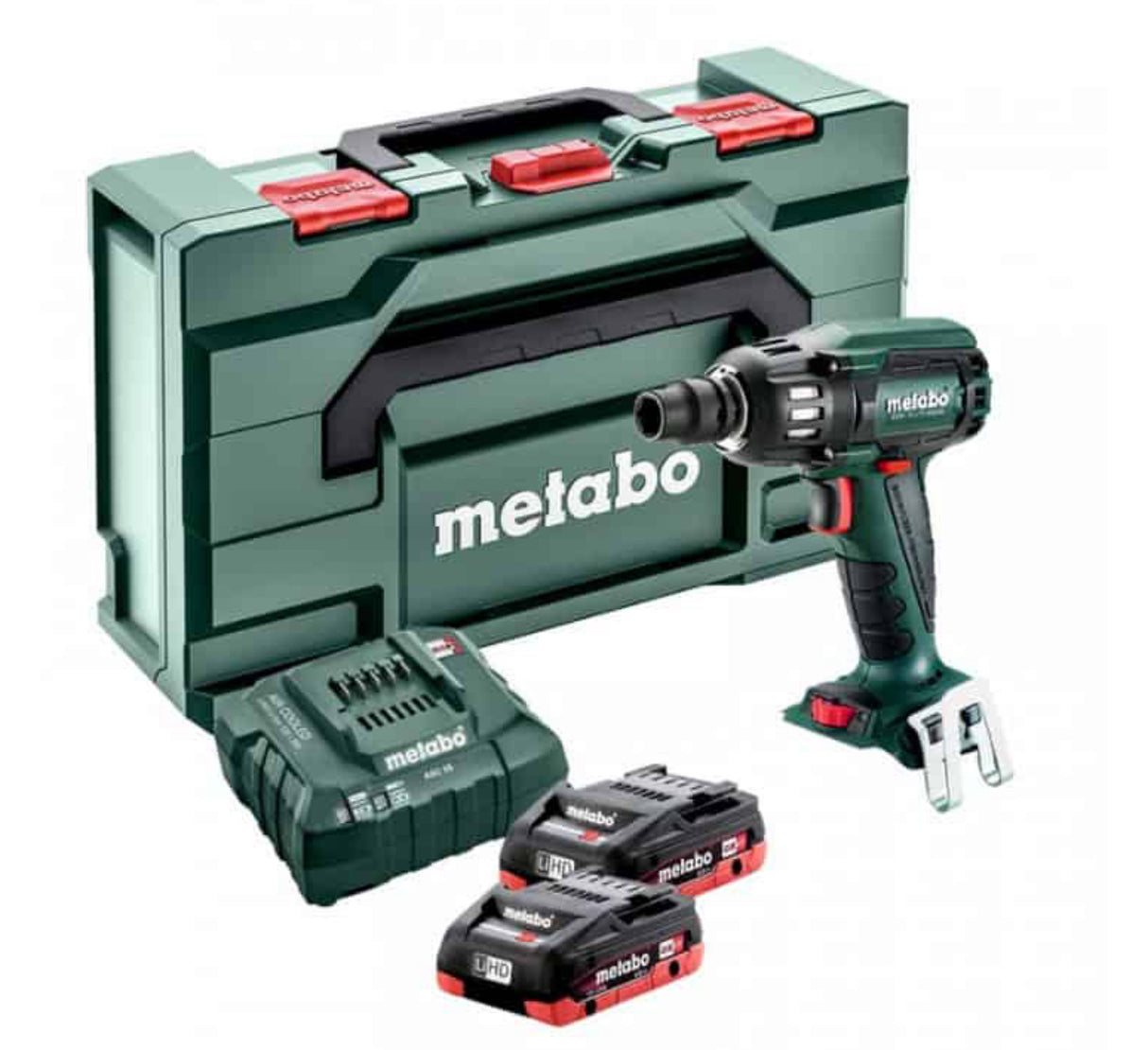 Avvitatore a impulsi 18V LiHD 1/2" (2x4,0 Ah) SSW 18 LTX 400 BL in metabox - METABO 602205800