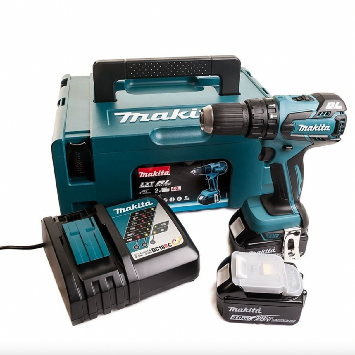 Trapano a percussione 18V LXT (2x4,0 Ah) in MAKPAC - MAKITA DHP459RMJ