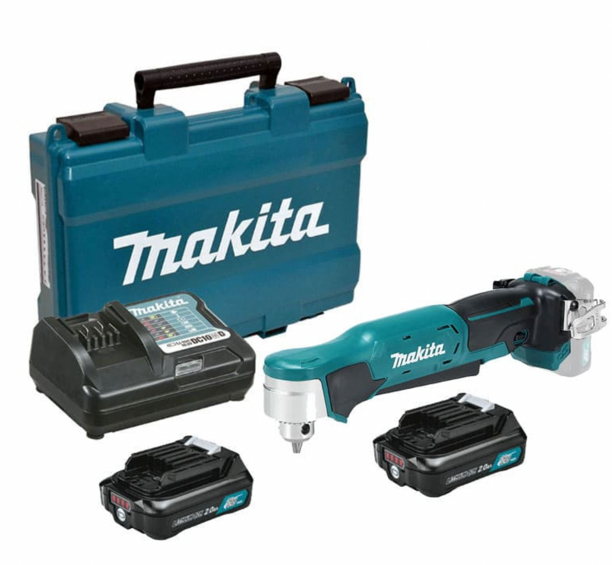 Trapano avvitatore angolare 12V CXT Ø10 mm (2x2,0 Ah) in valigetta - MAKITA DA332DWAE