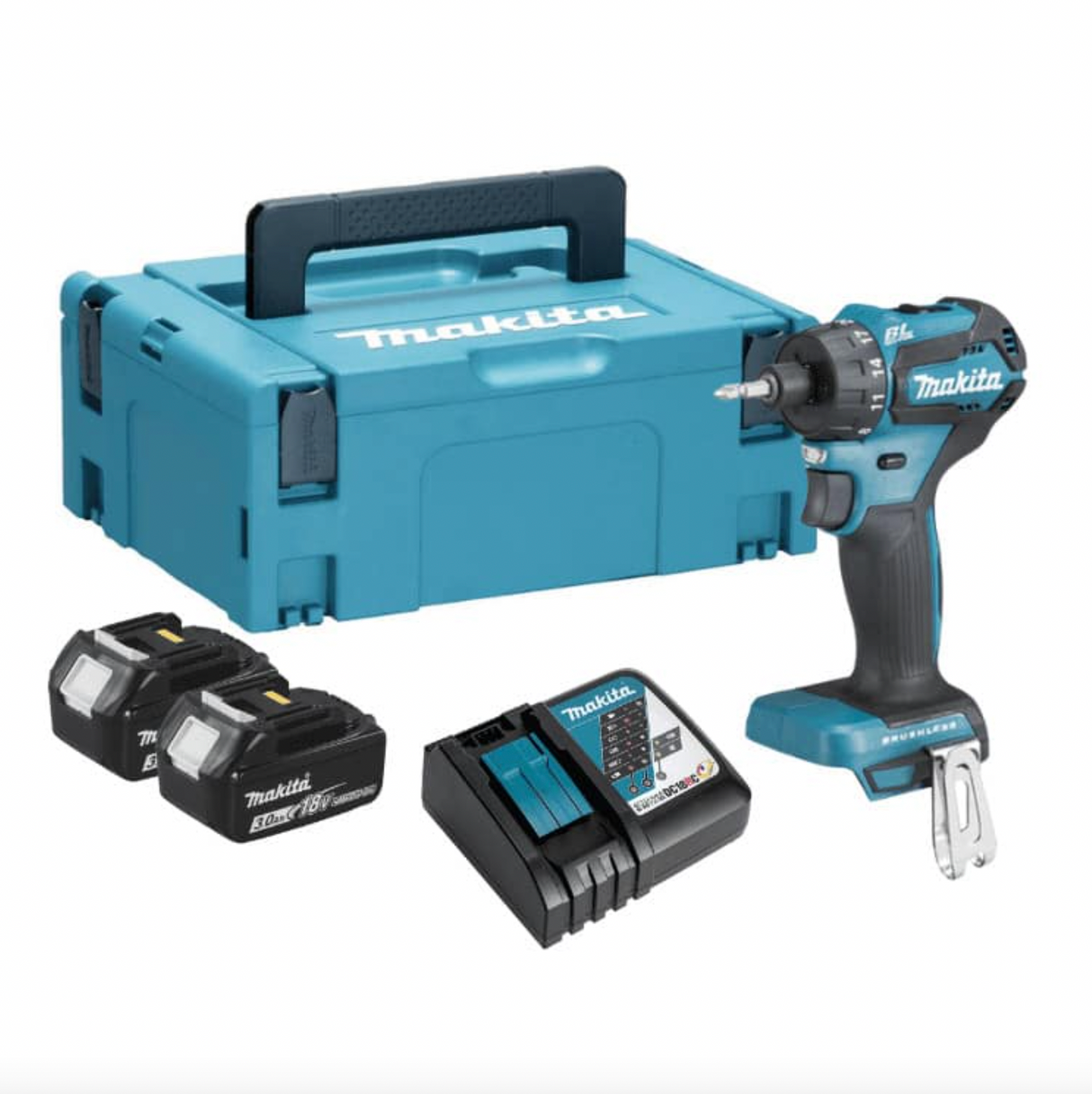 Trapano avvitatore 18V LXT 1/4" (2x3 Ah) in Makpac - Makita DDF083RFJ