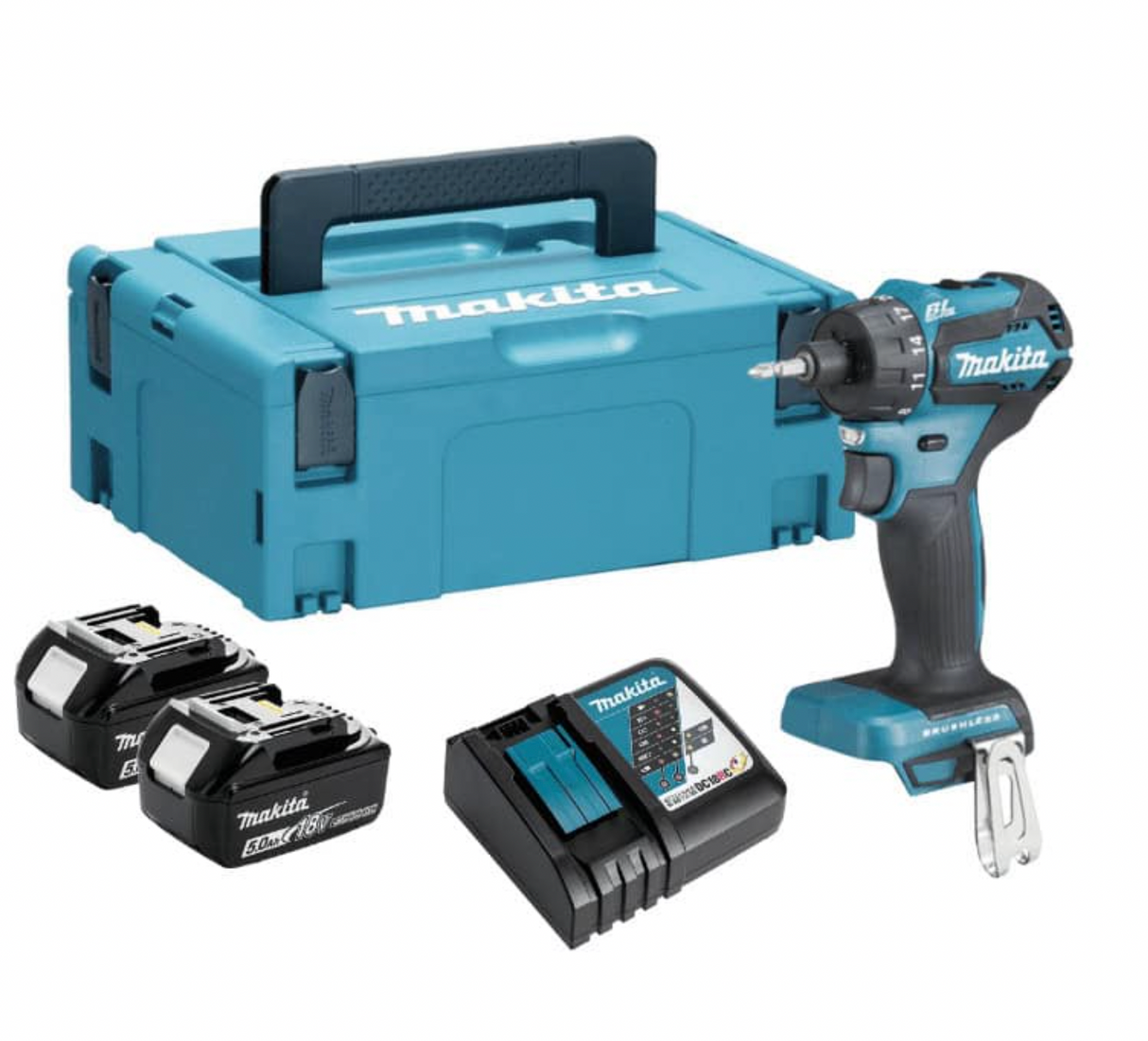 Trapano avvitatore 18V LXT 1/4" (2x5 Ah) in Makpac - Makita DDF083RTJ