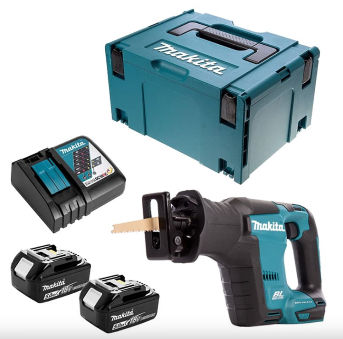 Seghetto alternativo 18V LXT (2x5,0 Ah) e MAKPAC - MAKITA DJR188RTJ