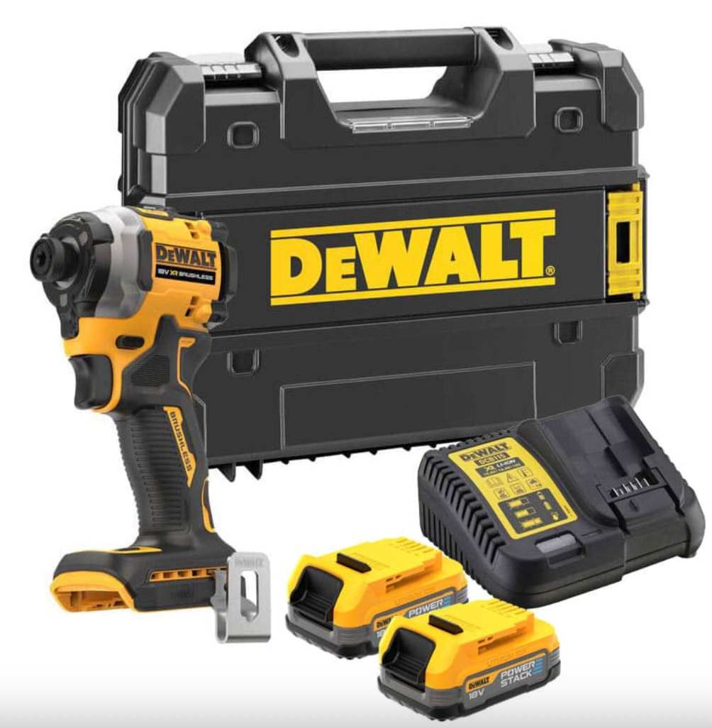 Avvitatore a percussione 18V XR 205 Nm (2x1,7 Ah PowerStack) in TSTAK - DEWALT DCF850E2T-QX