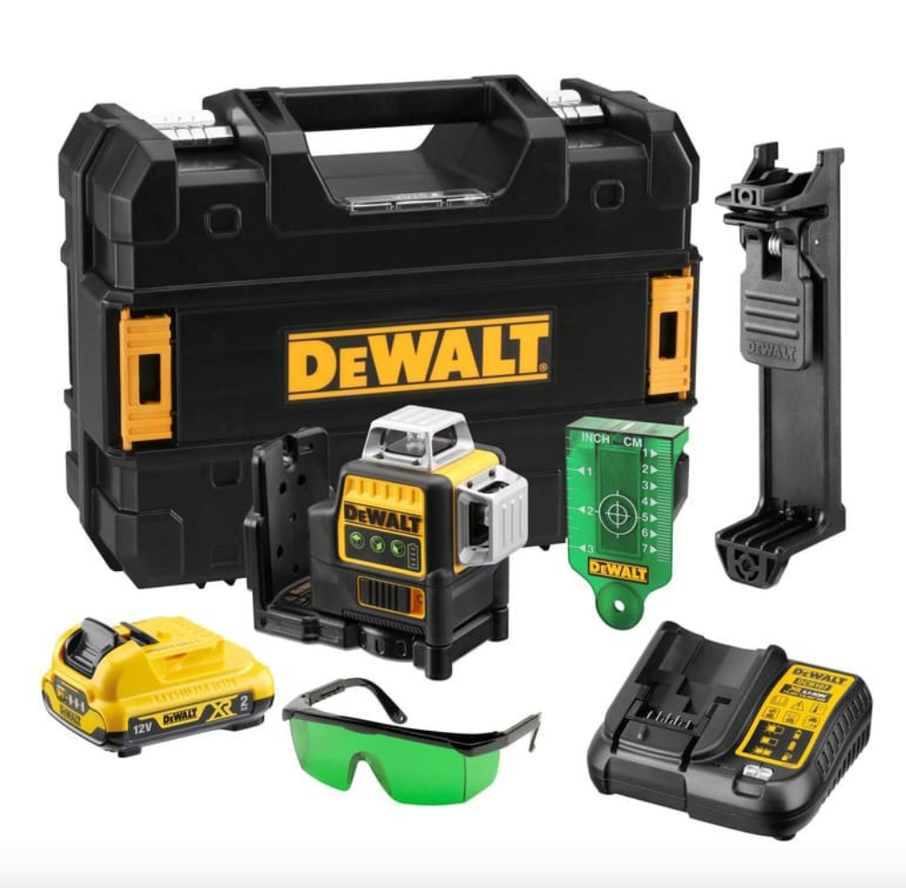 Livella laser multilinea 3x360° XR 12V (1x2,0 Ah) - DEWALT DCE089D1G-QW